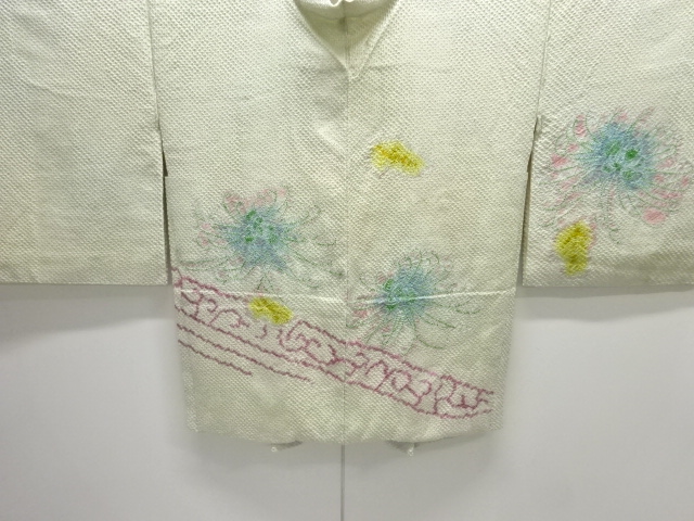 JAPANESE KIMONO / ANTIQUE HAORI / SILK / ALL SHIBORI / KIKU
